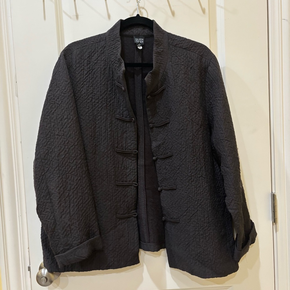 Eileen Fisher Black Jacket sz XL